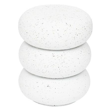 Stolik biały okrągły 35 cm, do salonu Stonento