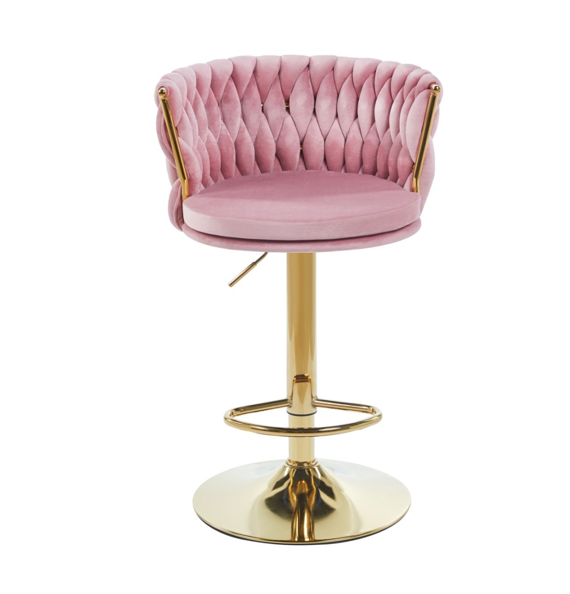 Hoker velvet różowy (złoty stelaż)
