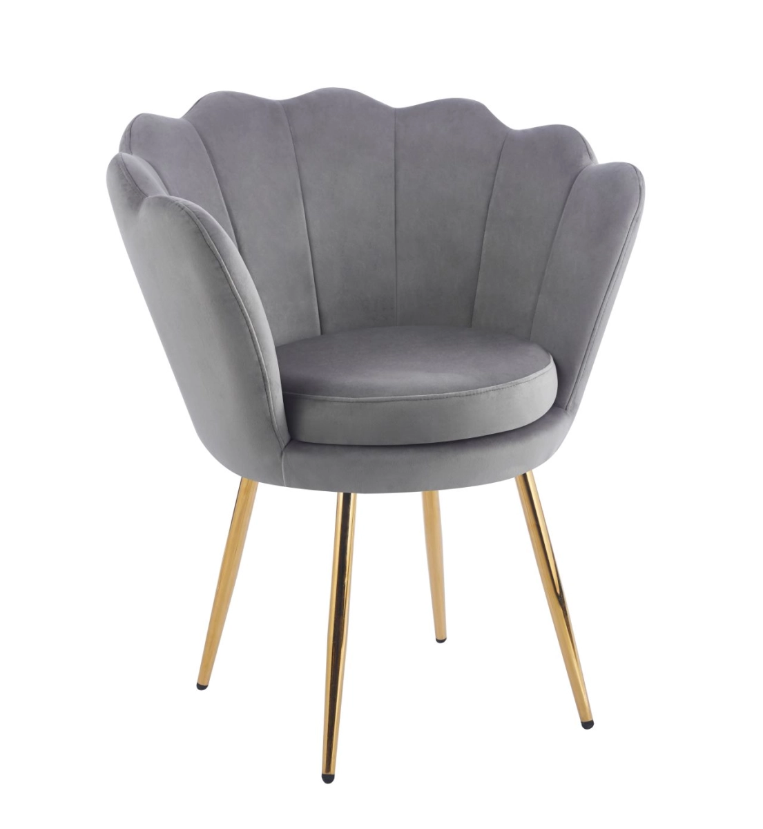 Fotel velvet (G) - Riviera 91 szary