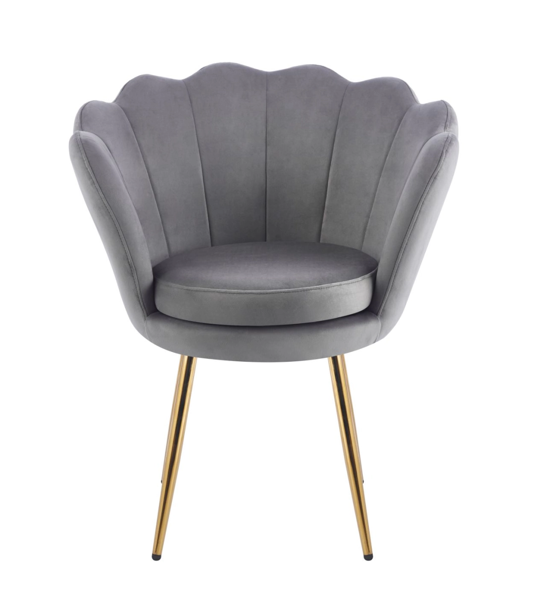 Fotel velvet (G) - Riviera 91 szary