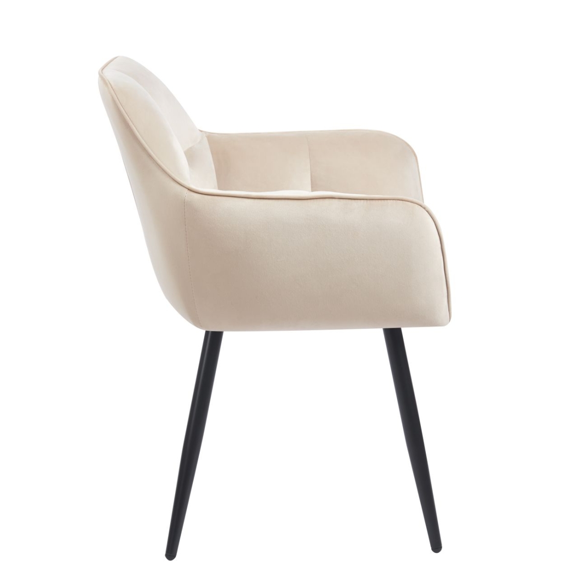 Krzesło velvet (beżowe)