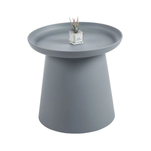  Ława okrągła 50 cm, szara do salonu Andy