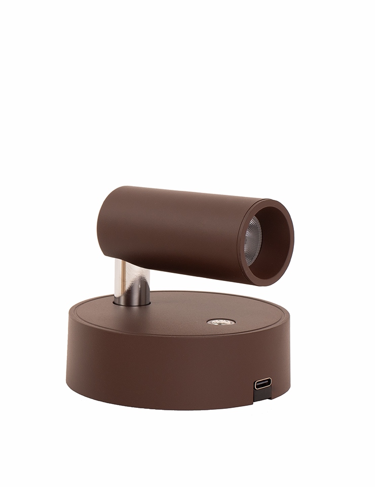 Lampa ścienna SHP PICKET brązowa