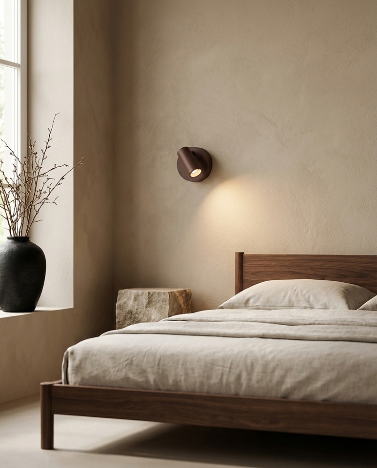 Lampa ścienna SHP PICKET brązowa