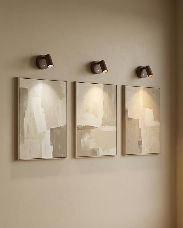 Lampa ścienna SHP PICKET brązowa