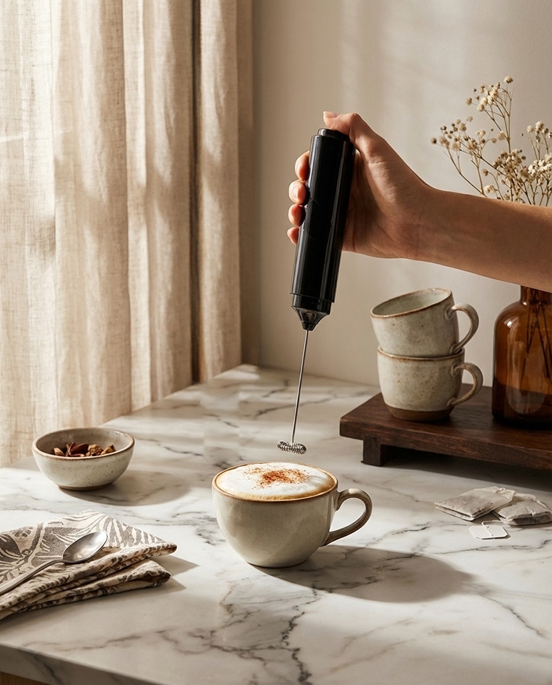 Spieniacz do mleka SHP FOAM czarny