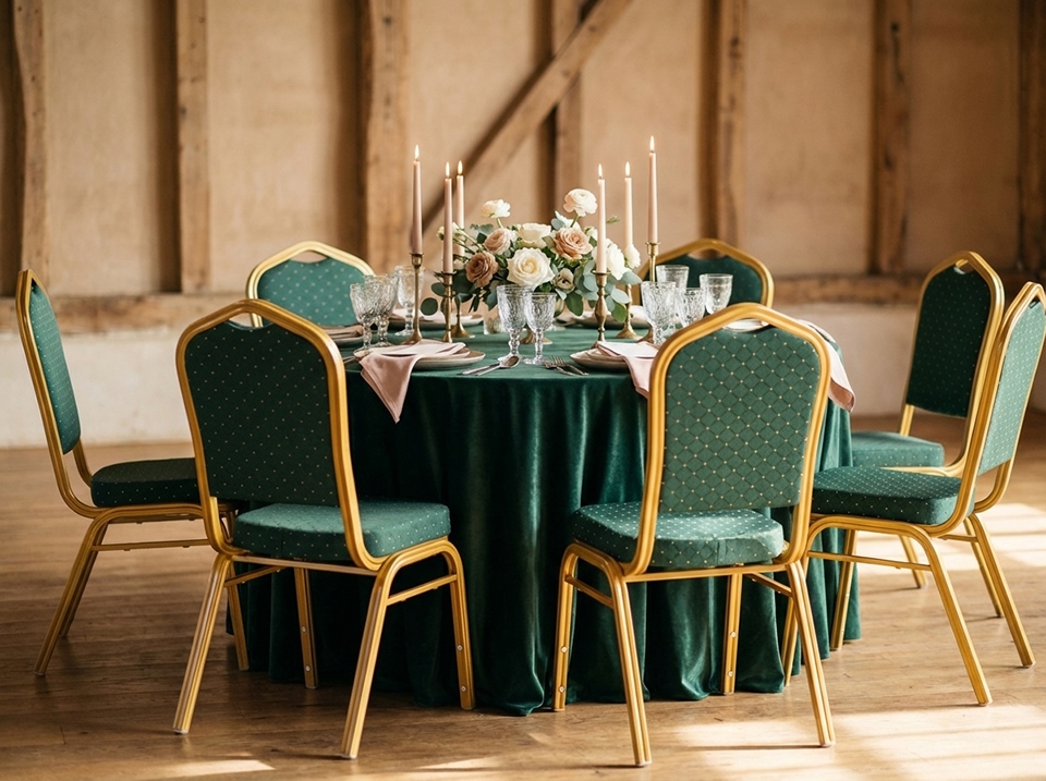 Krzesło bankietowe / konferencyjne HEKATE zielone