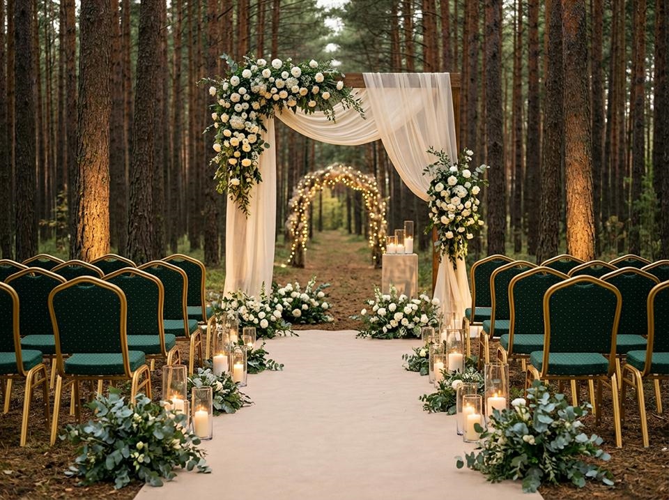 Krzesło bankietowe / konferencyjne HEKATE zielone