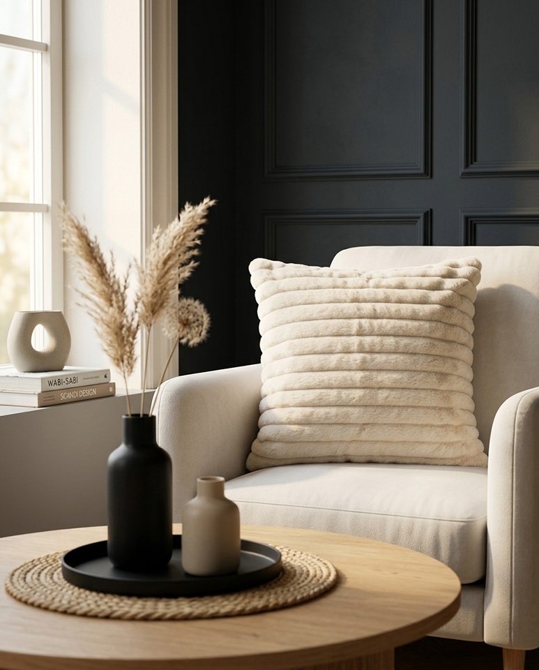 Poduszka dekoracyjna SHP LINE beżowa