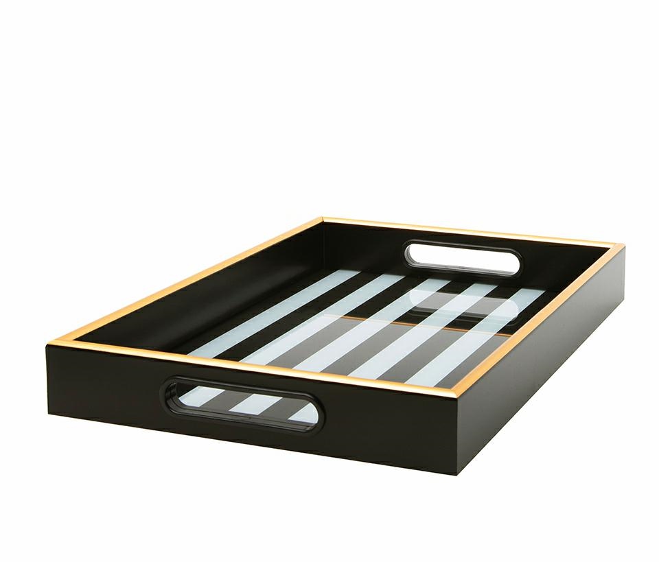 Taca dekoracyjna SHP GRAND biało-czarna