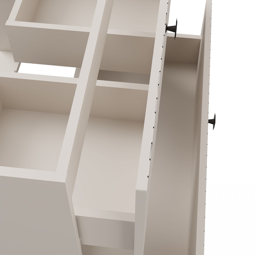 SZAFKA POD UMYWALKĘ TIGO 80 2S KASZMIR 2 SZUFLADY RYFLOWANY FRONT WISZĄCA