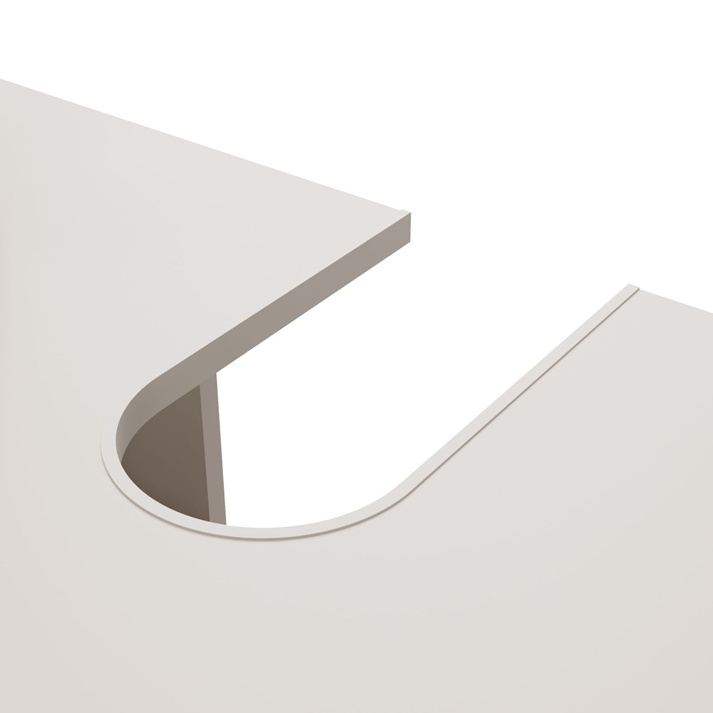 SZAFKA POD UMYWALKĘ TIGO 1D2S KASZMIR 140 CM 2 SZUFLADY RYFLOWANY FRONT WISZĄCA