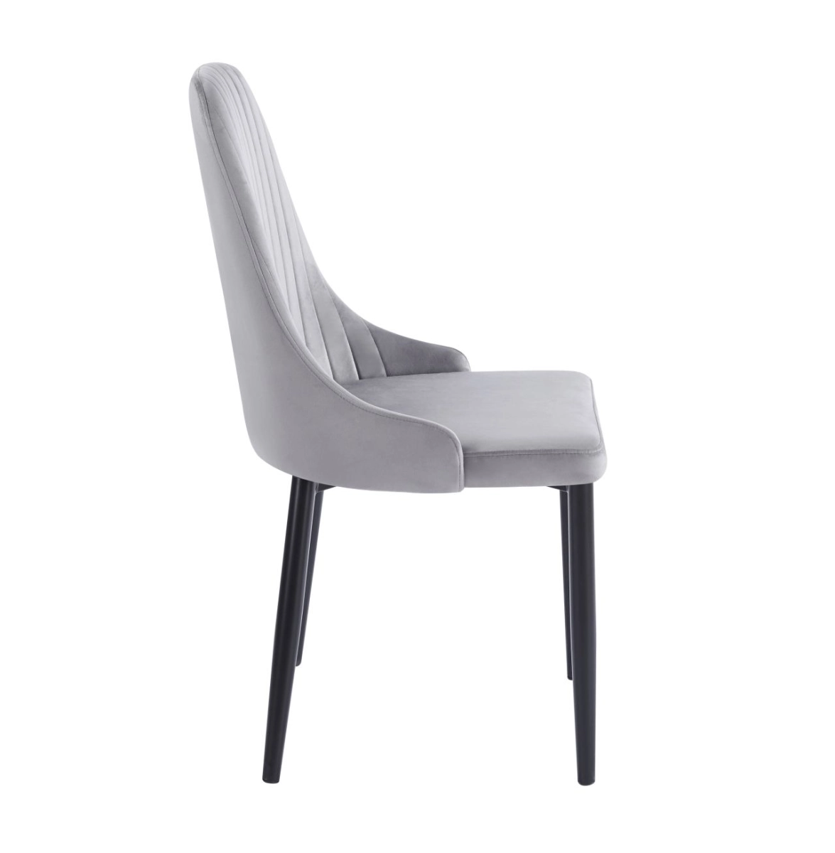 PRZEDSPRZEDAŻ -15% do 10.04 ! Krzesło velvet - Riviera 91 szare