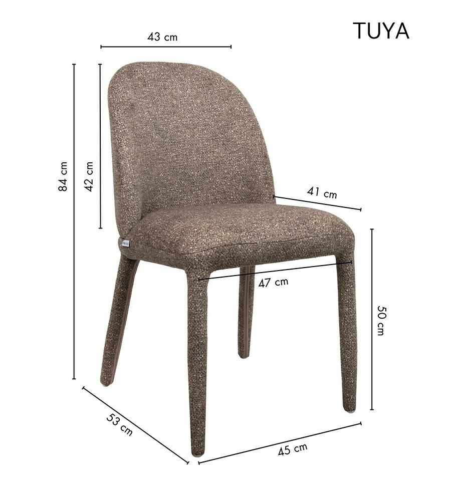 Krzesło TUYA brązowe