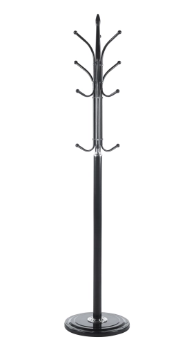 Wieszak stojący czarny 180 cm, do przedpokoju Oxford