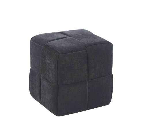 Pufa czarna 38 cm, do salonu Maloy 