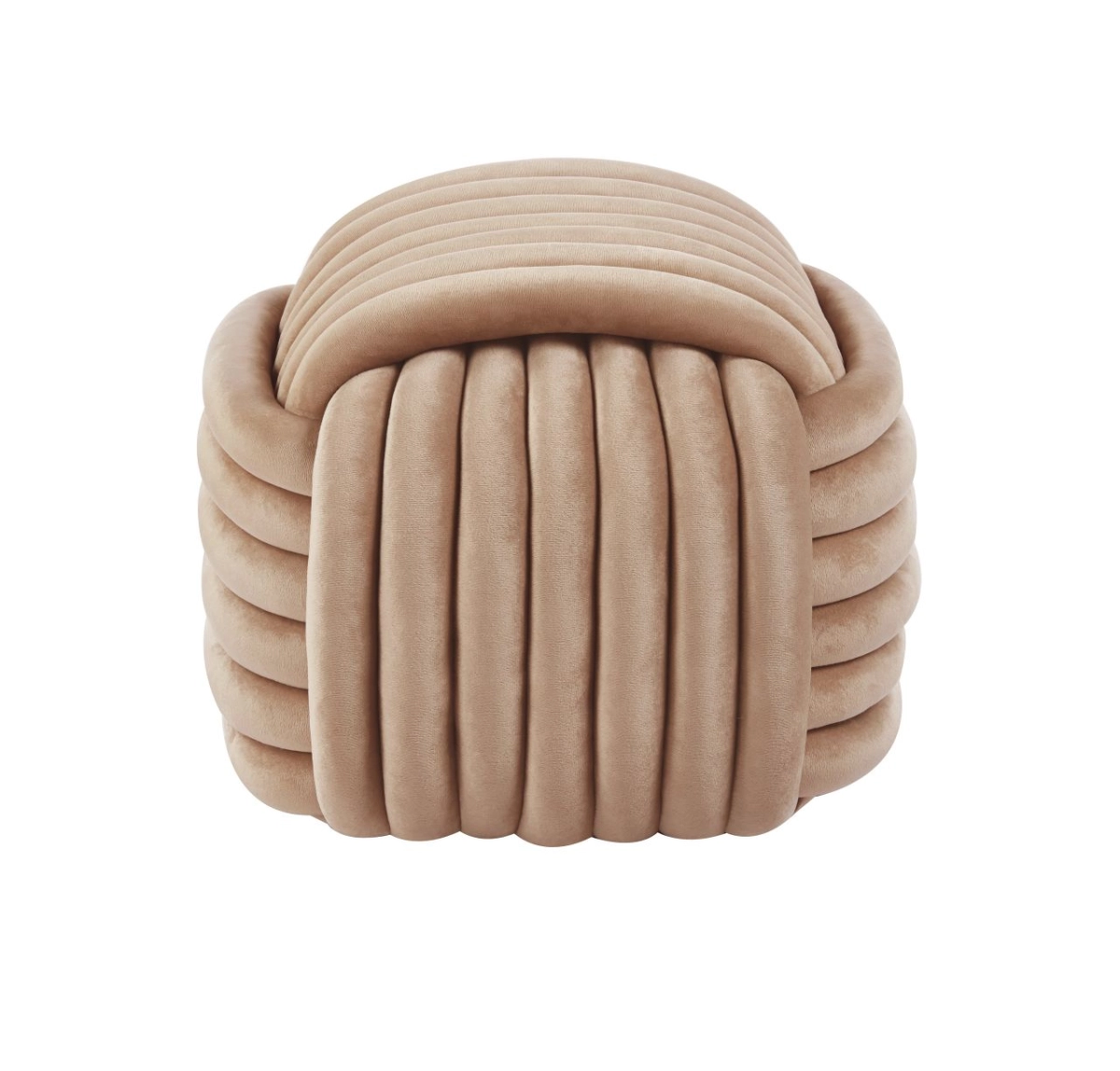 Puf velvet (cappuccino)