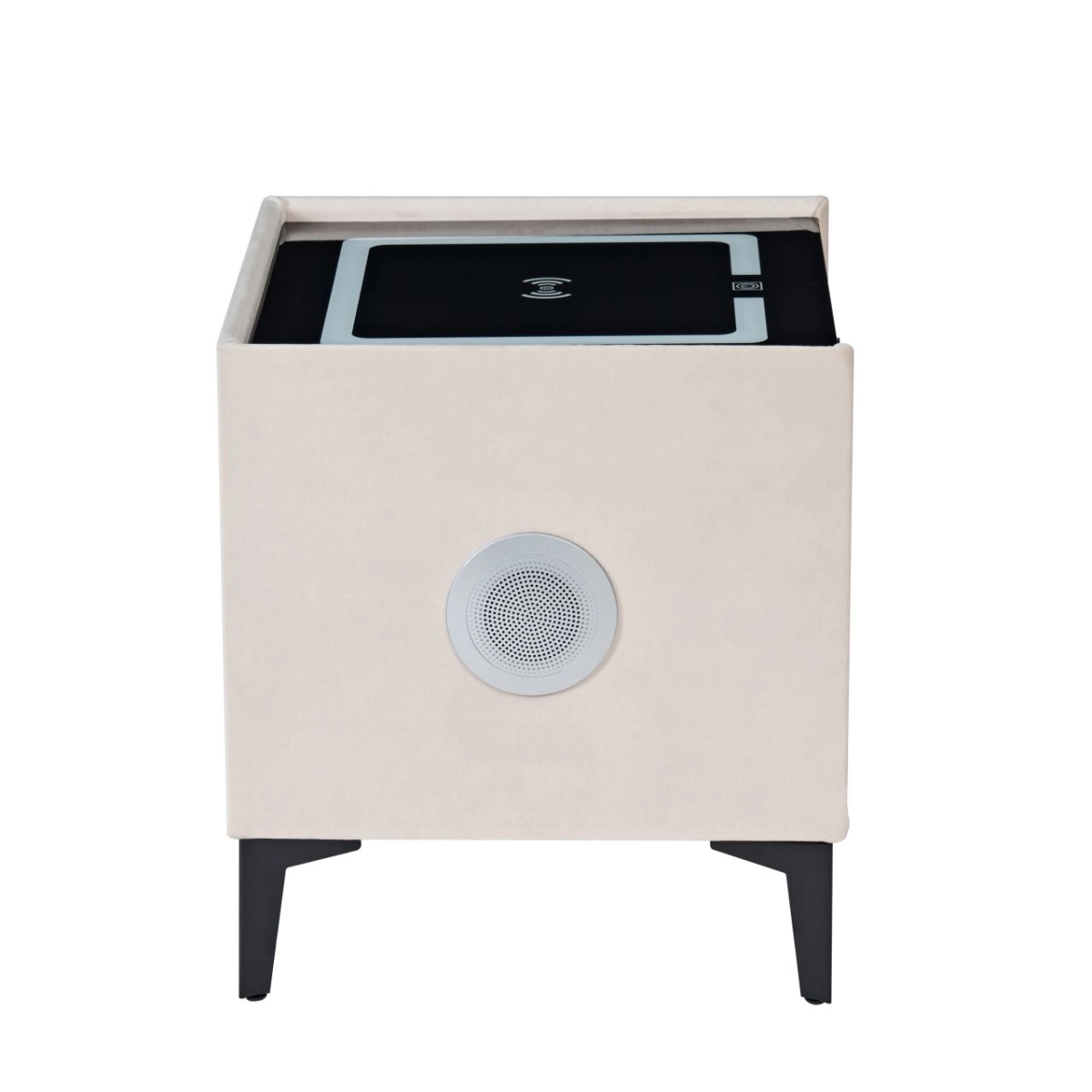PRZEDSPRZEDAŻ -15% do 05.05 ! Szafka nocna SMART - velvet beżowa Riviera 06
