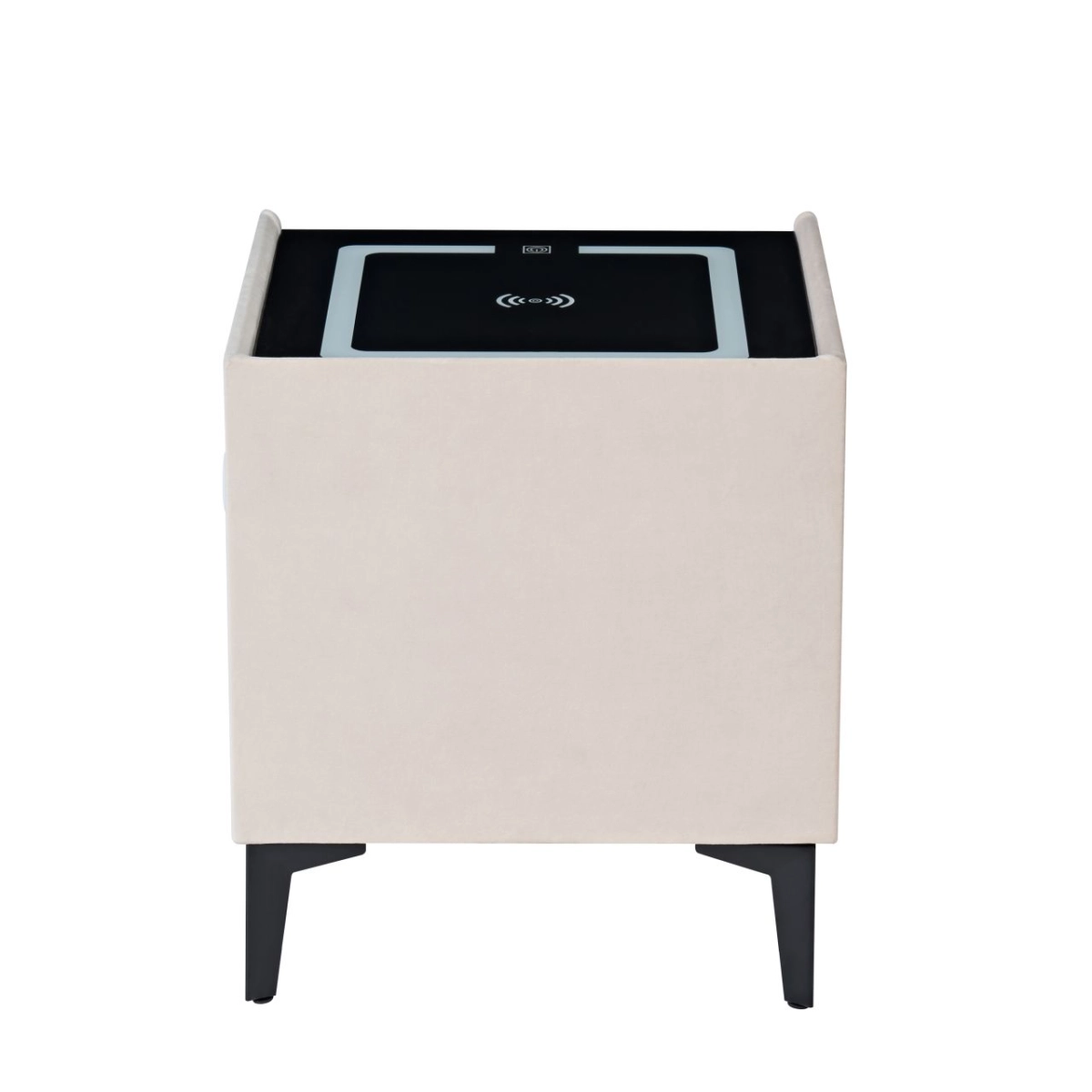 PRZEDSPRZEDAŻ -15% do 05.05 ! Szafka nocna SMART - velvet beżowa Riviera 06