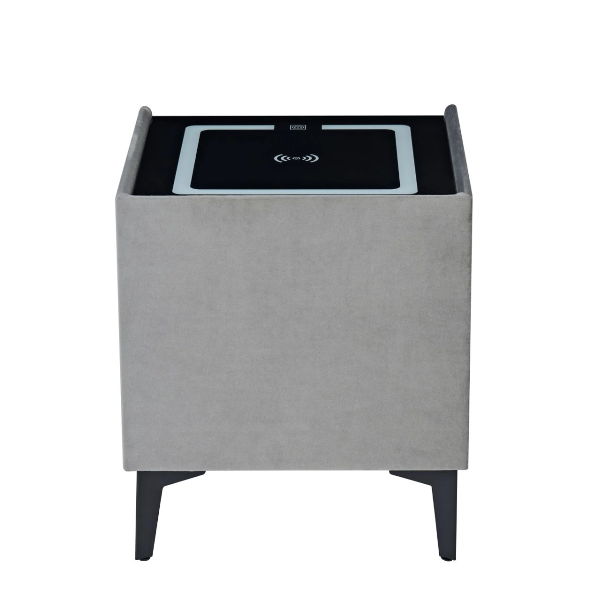 PRZEDSPRZEDAŻ -15% do 05.05 ! Szafka nocna SMART - velvet szara Riviera 91