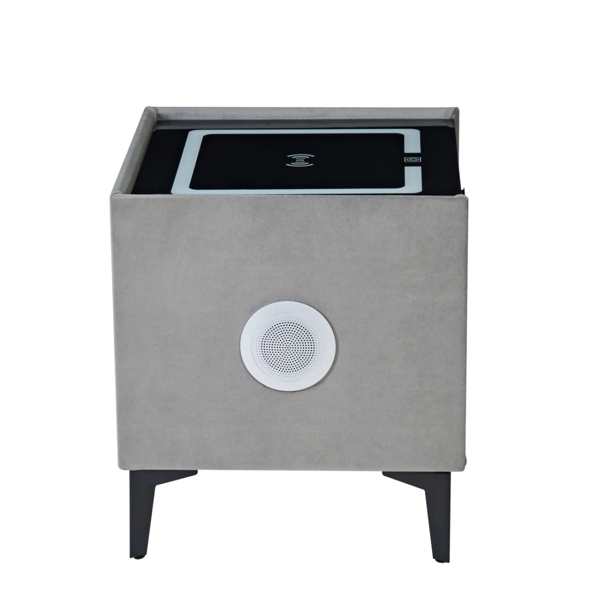 PRZEDSPRZEDAŻ -15% do 05.05 ! Szafka nocna SMART - velvet szara Riviera 91