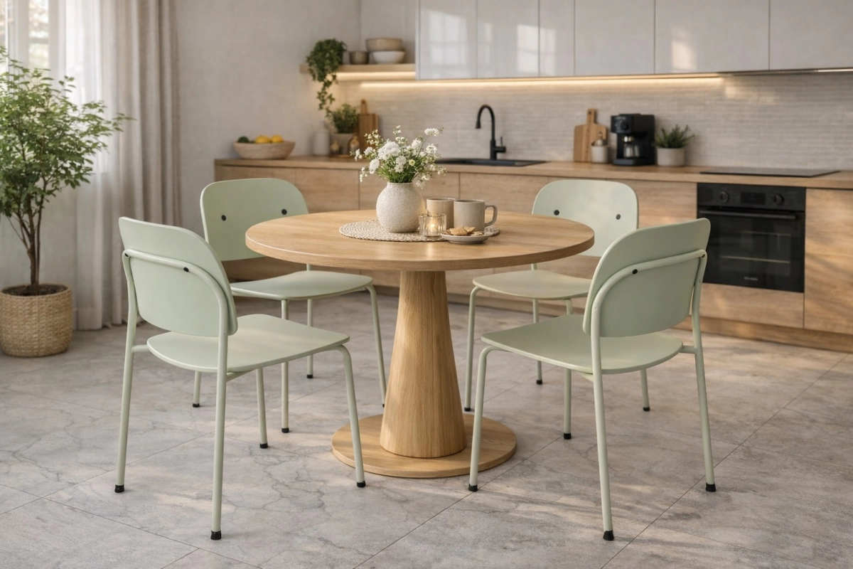 Krzesło Ravio zielone szałwiowe