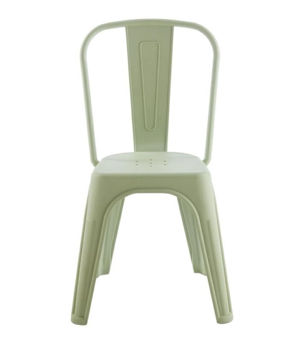  Krzesło jasnozielone plastikowe z oparciem, Tower Paris PP
