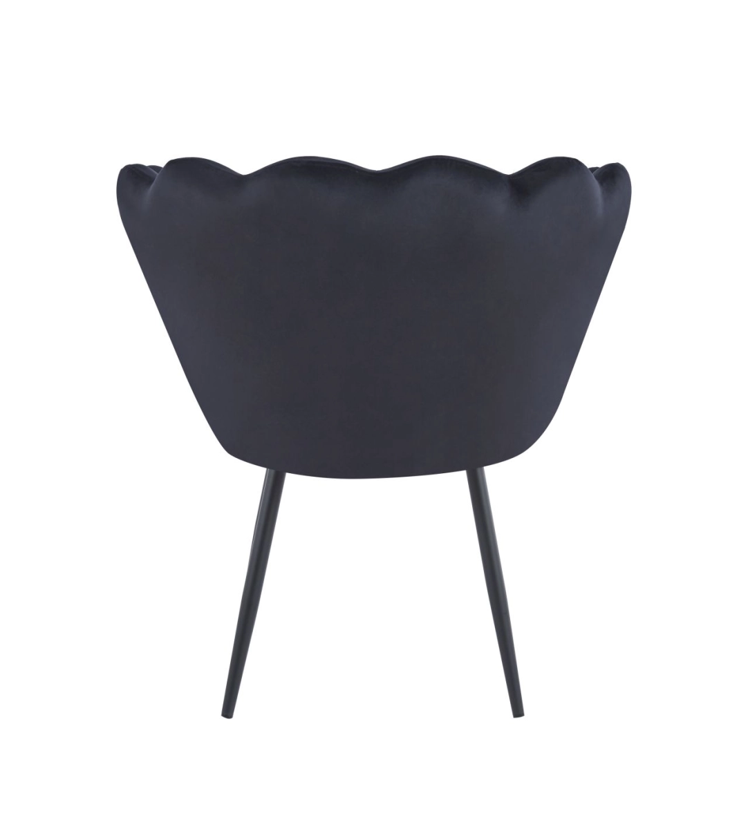 Fotel velvet (czarny) /nogi czarne/