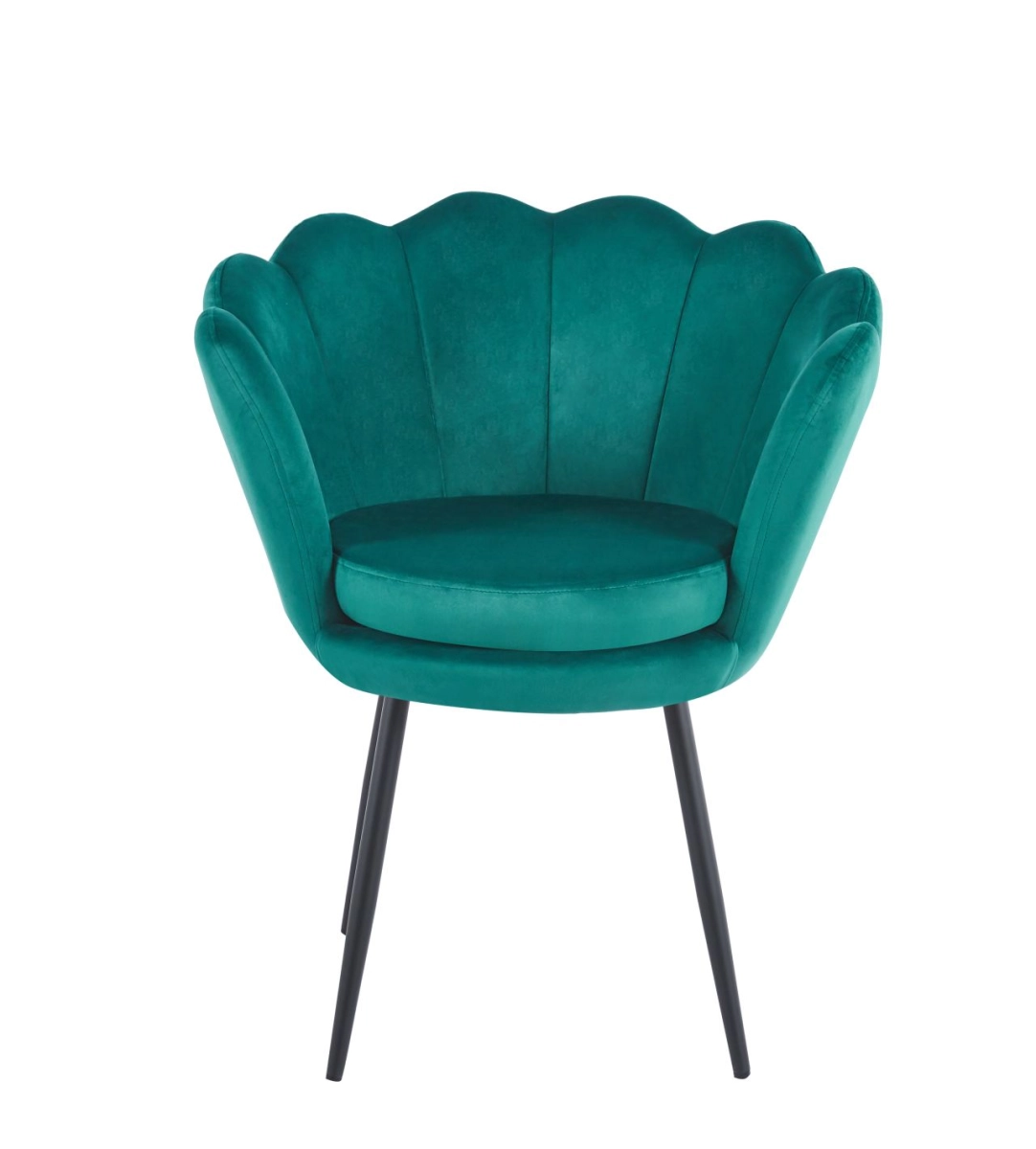 Fotel velvet (zielony) /nogi czarne/