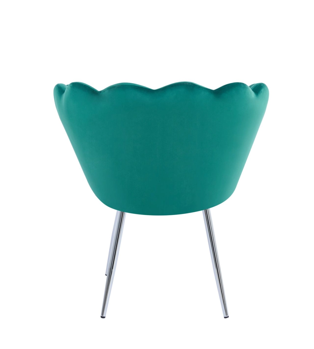 Fotel velvet (zielony) /nogi srebrne/