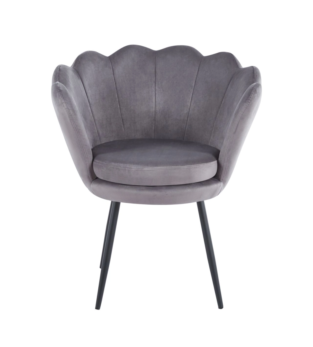 Fotel velvet (B) - Riviera 91 szary