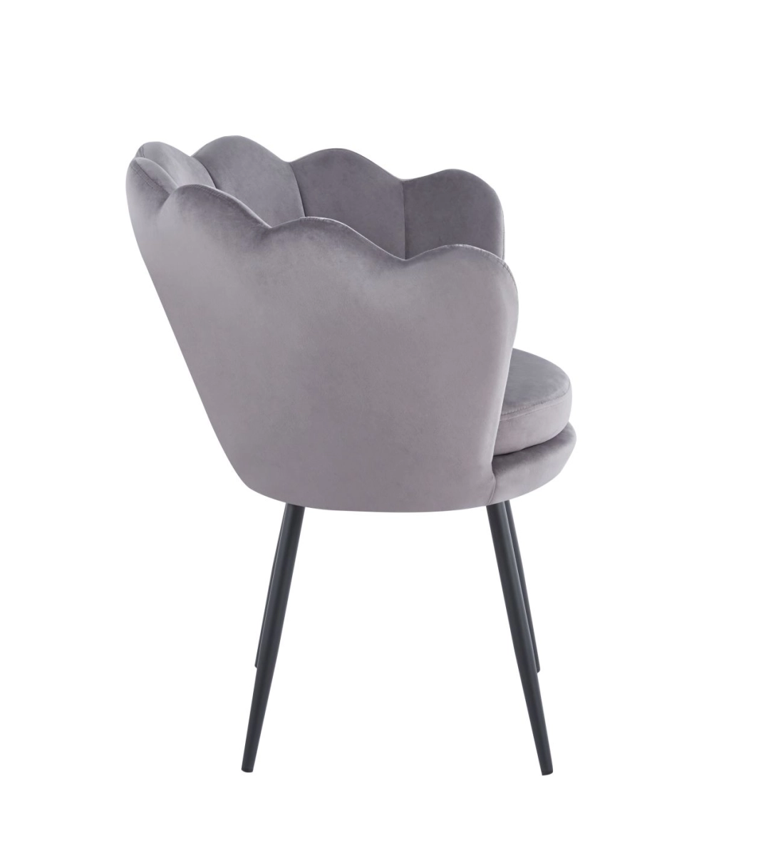 Fotel velvet (B) - Riviera 91 szary