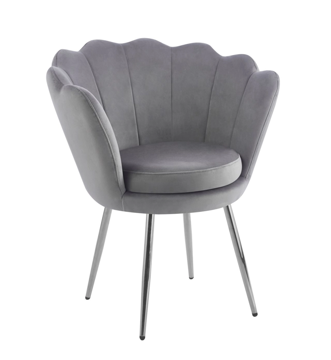 Fotel velvet (S) - Riviera 91 szary