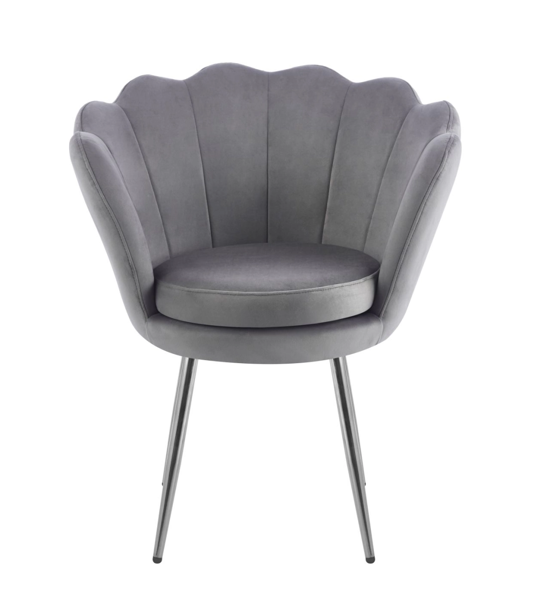 Fotel velvet (S) - Riviera 91 szary