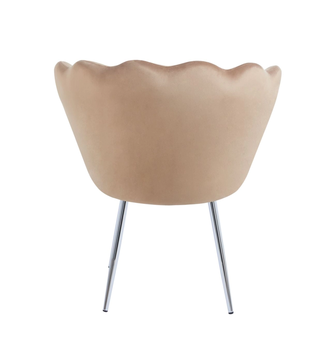 Fotel velvet (cappuccino) /nogi srebrne/