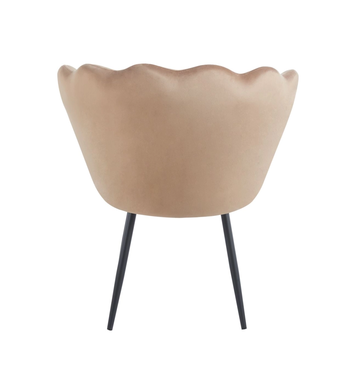 Fotel velvet (cappuccino) /nogi czarne/