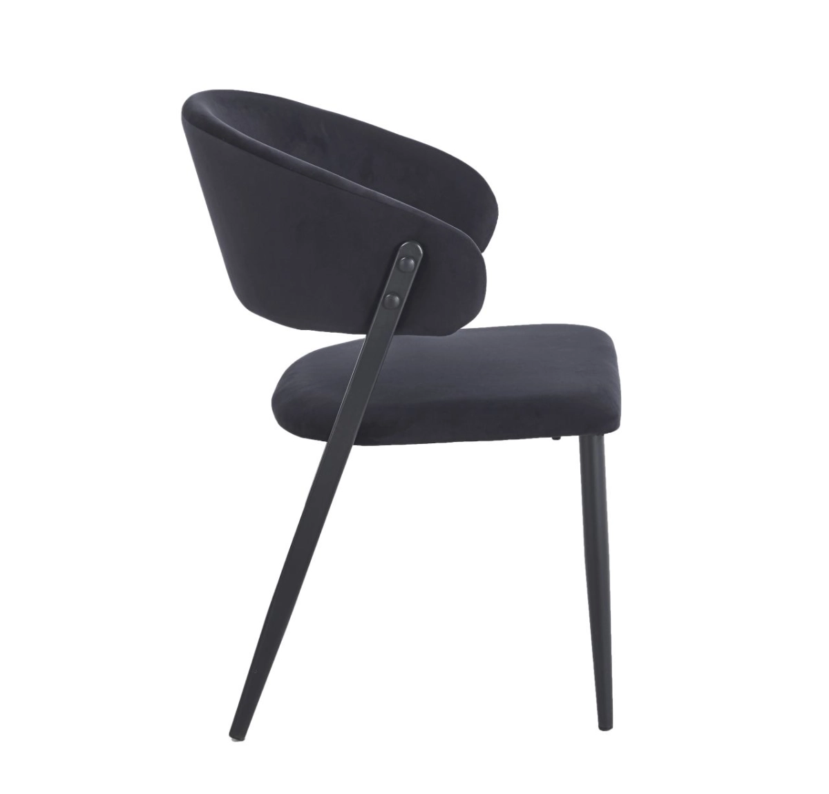 PRZEDSPRZEDAŻ -15% do 05.05 ! Krzesło czarne velvet Riviera 100