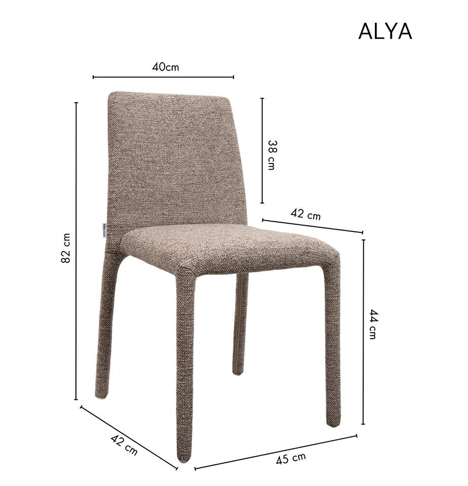 Krzesło ALYA brązowe