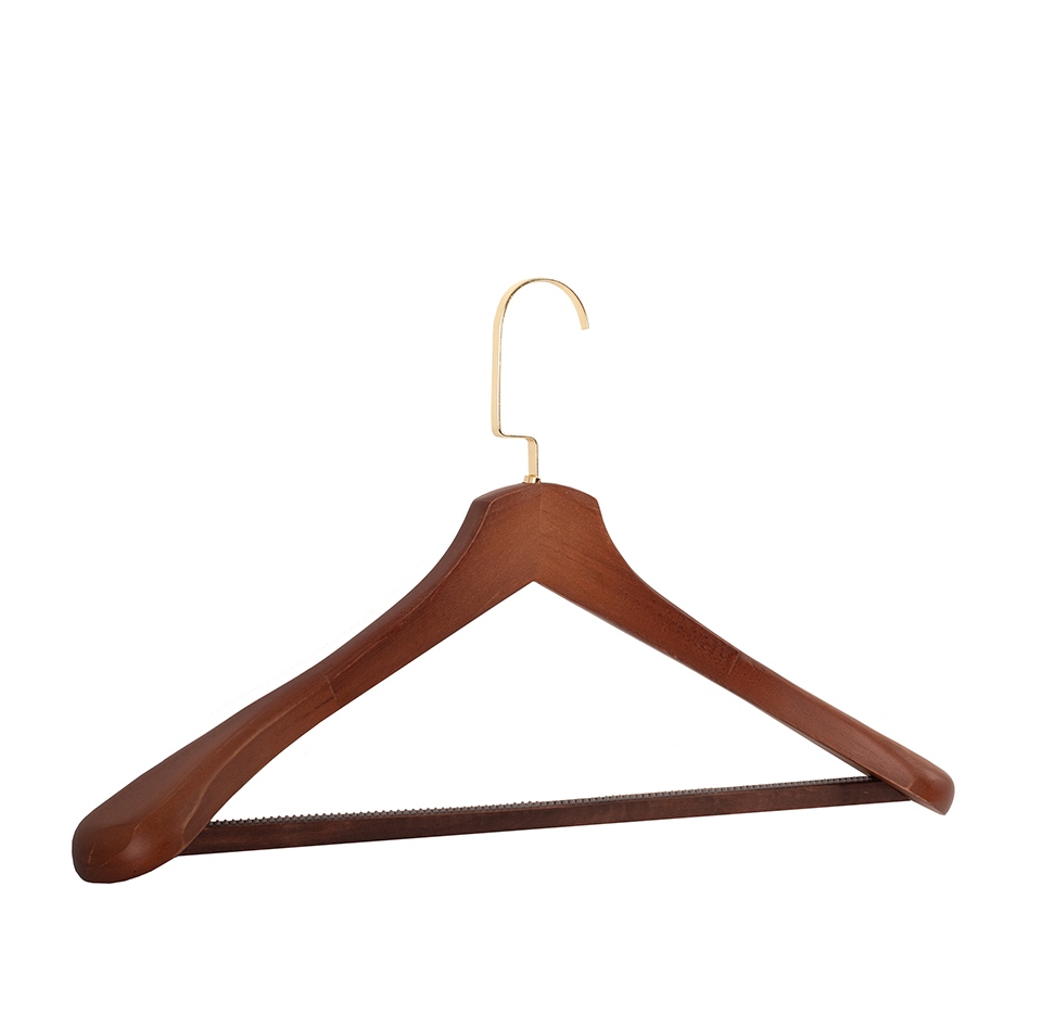 Zestaw 4 wieszaków SHP HARDI brązowy