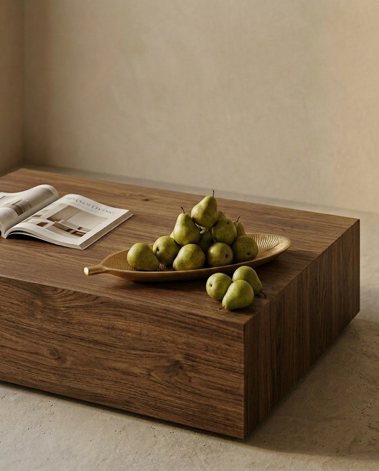 Taca dekoracyjna SHP LEAF złota