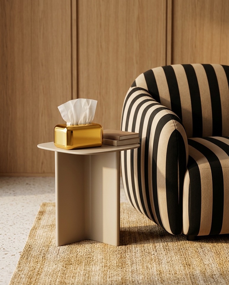 Pojemnik dekoracyjny SHP GOLDEN złoty