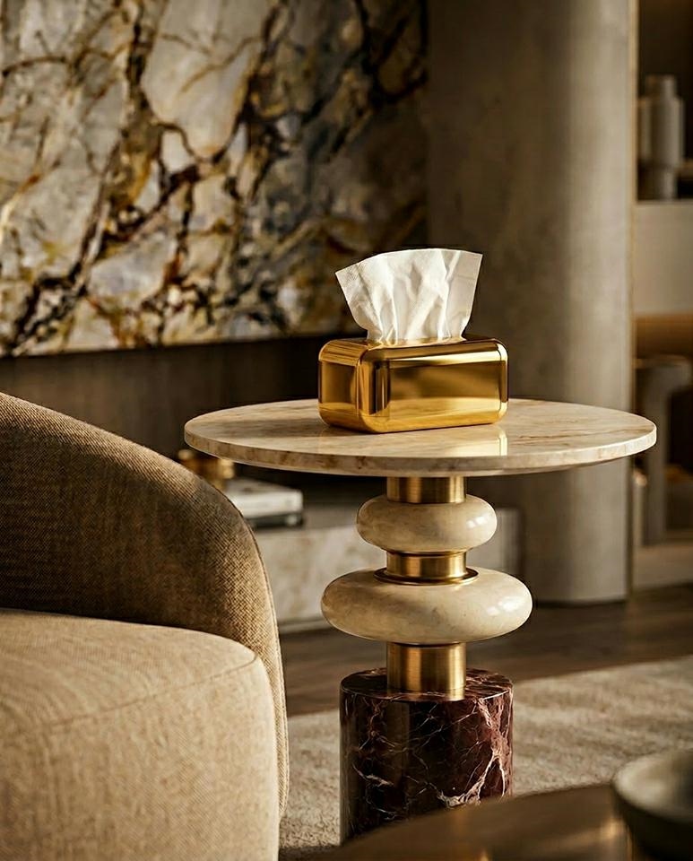 Pojemnik dekoracyjny SHP GOLDEN złoty