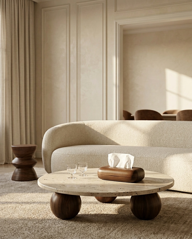 Pojemnik na chusteczki SHP WOODIE brązowy