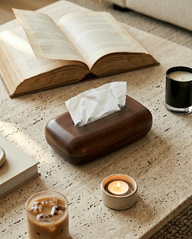 Pojemnik na chusteczki SHP WOODIE brązowy