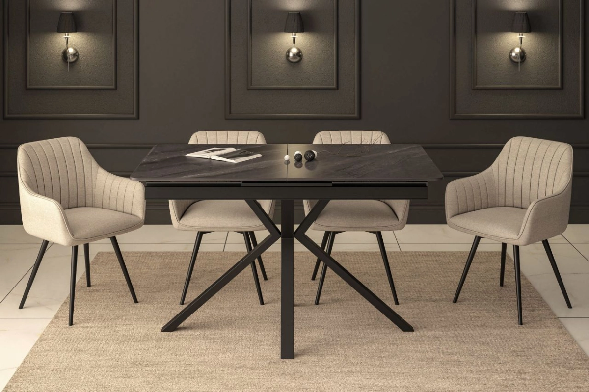 Stół rozkładany (szary mat) 140(180)x85