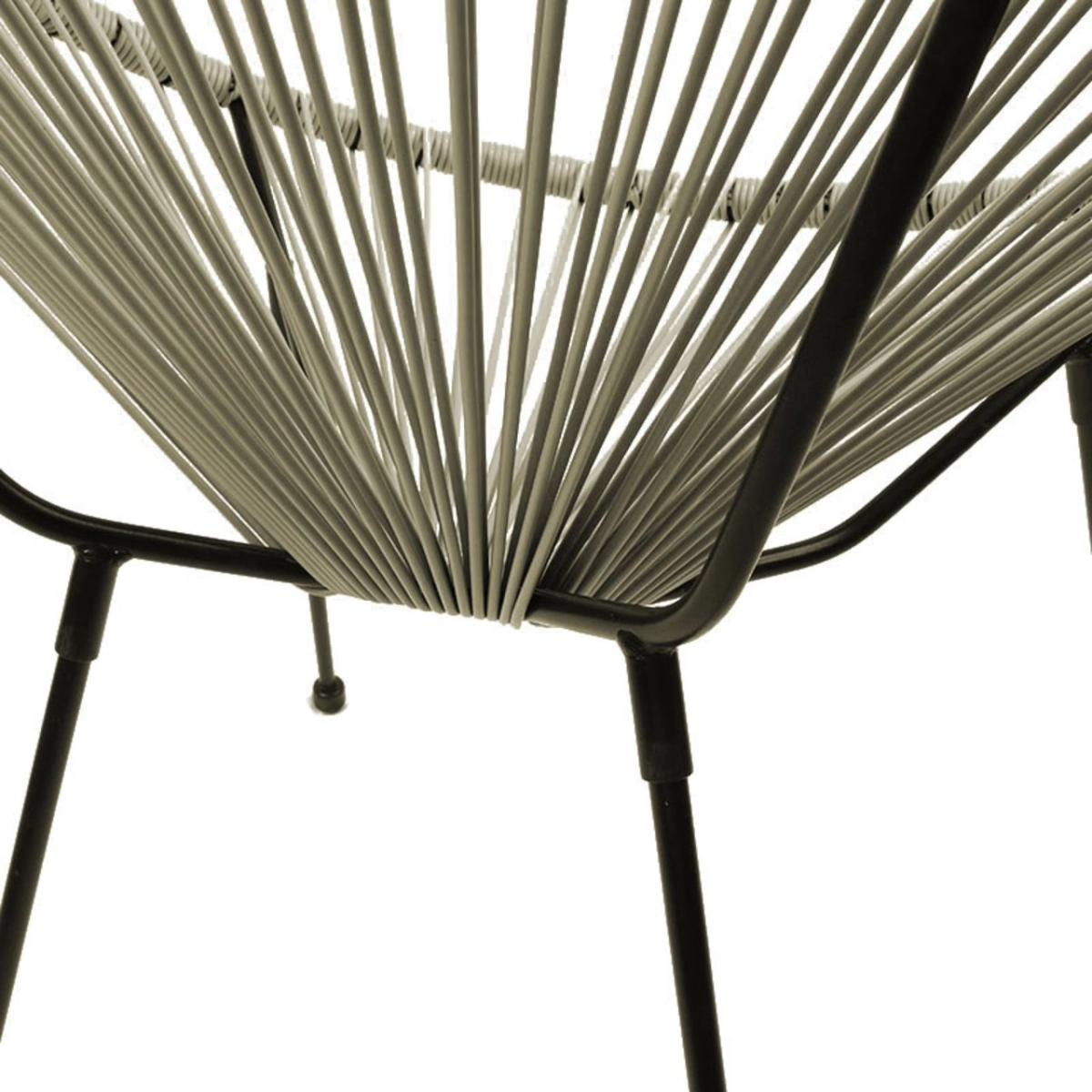 Krzesło wypoczynkowe - technorattan (beż)