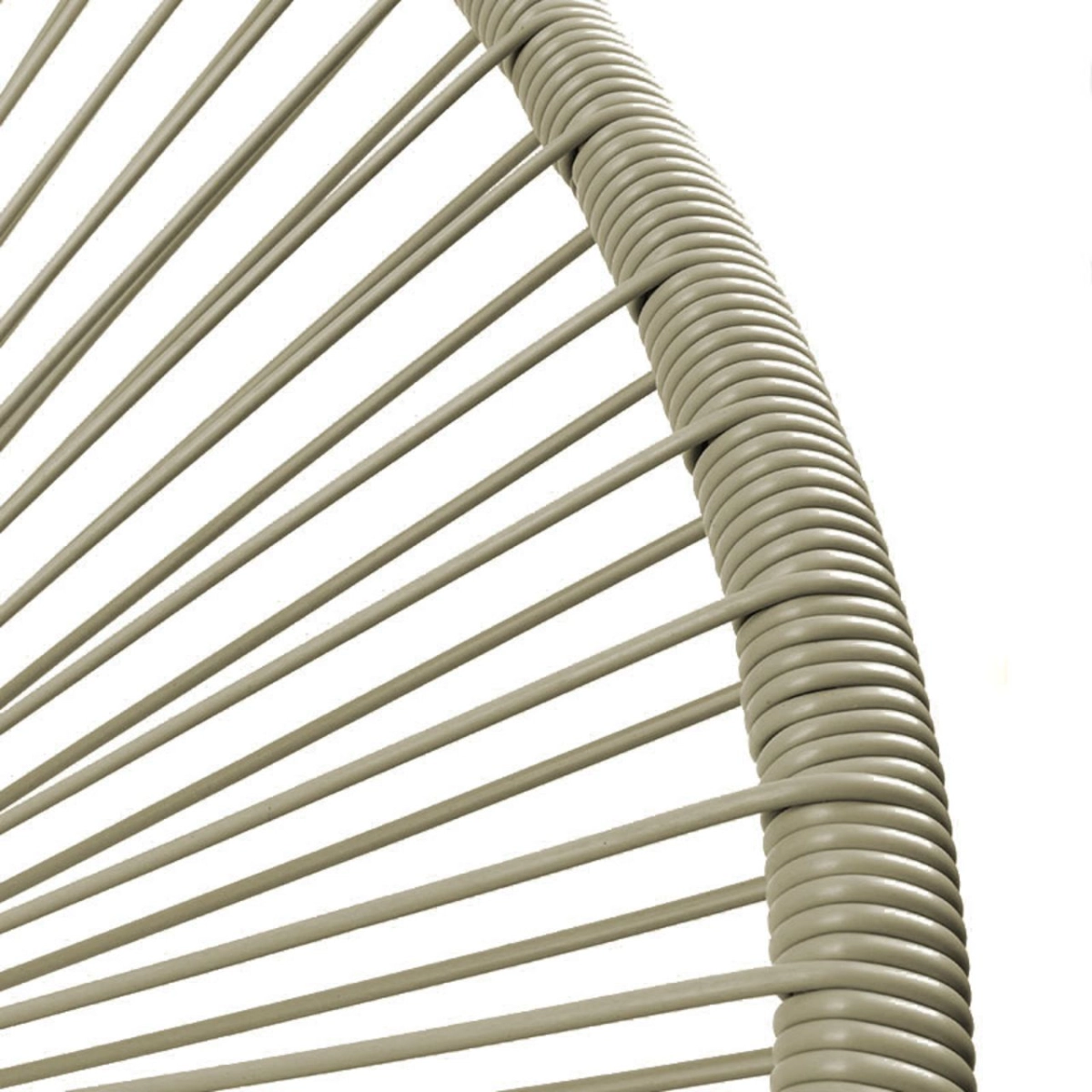 Krzesło wypoczynkowe - technorattan (beż)