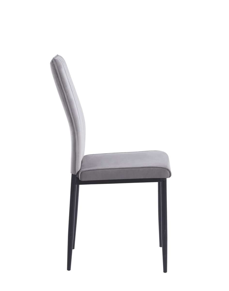 Krzesło velvet (szare)