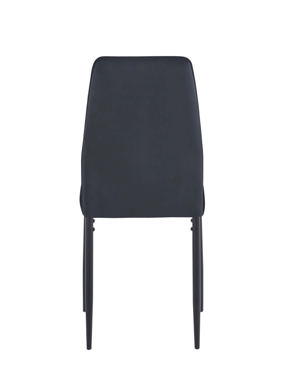 Krzesło velvet (czarne)