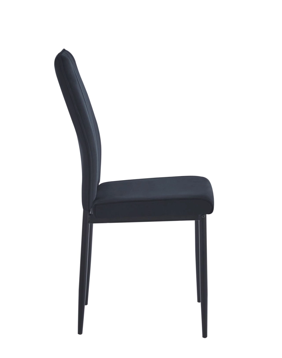 Krzesło velvet (czarne)